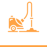 Minimalist vacuum cleaner symbol design